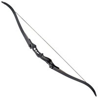 Arc recurvé américain pour droitier, 60 pouces, 16,5 lb de force de traction, flèches incluses, pour le tir à l'arc sportif, la chasse, la pratique sur cible, en extérieur