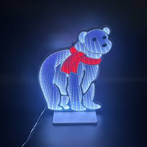Efecto de túnel LED 3D Oso Polar 31.5X42CM - Product Image 1