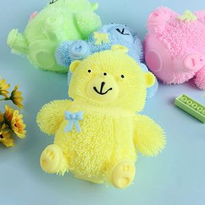 Colorful <b>LED</b> Light up Flashing Squeeze Toy Cute Bow Tie Bear Puffer <b>Ball</b> Stress Fidget Toy <b>Ball</b> for Kid - Product Image 4