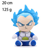 Juguetes de peluche de Dragon Ball de 4 y 8 pulgadas de fábrica, personajes de anime Goku y Vegeta, juguetes de peluche para máquina de garras, regalos para niños