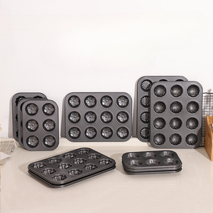 Moldes <span class=keywords><strong>para</strong></span> Hornear Postres Multiusos, de Acero al Carbono Grueso Sin Recubrimiento, <span class=keywords><strong>para</strong></span> Muffins y Pudines, <span class=keywords><strong>para</strong></span> Cocinas Comerciales y Tiendas - Product Image 2