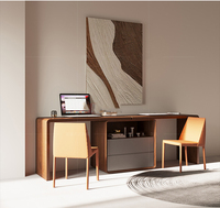 Bureau d'ordinateur pour 2 personnes, Table en bois, gain d'espace, mobilier de bureau à domicile, bureau et poste de travail