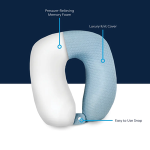 Adult <b>Memory</b> <b>Foam</b> U Pillow Cervical Neck Support Portable Travel Accessory Wholesale Vietnam Production Plant - Product Image 3