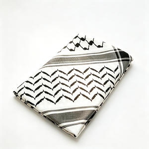 Hijab Palestino Kafiyah de Alta Calidad para Hombre, Estilo Tradicional de Dubái y Arabia Saudita, con Hijab a Juego - Product Image 1