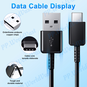 Meilleure vente 1M USB-A Type-C câble de données de charge rapide 3A chargeur Super vitesse pour Samsung A23 <span class=keywords><strong>A70</strong></span> Compatible écouteur feuille - Product Image 3