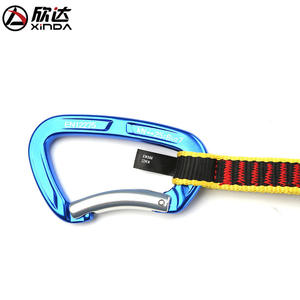 Mosquetón Xinda de 27 cm, Rojo y Azul, Aleación de Aluminio, Recto y Curvo, para Montañismo, Escalada en Roca, Escalada en Hielo, Equipo de Seguridad - Product Image 4