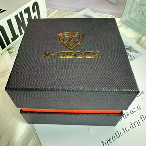 X-GEQCK <span class=keywords><strong>Coffret</strong></span> <span class=keywords><strong>Montre</strong></span> Luxe Personnalisable Haute Qualité <span class=keywords><strong>pour</strong></span> Emballage Vente en Gros Boîte <span class=keywords><strong>de</strong></span> <span class=keywords><strong>Rangement</strong></span> <span class=keywords><strong>Montre</strong></span> Noir Orange - Product Image 6