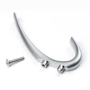 Minimalist Zinc Alloy <b>Wall</b> Hook Single <b>Coat</b> <b>Rack</b> Concealed Screw Installation Entryway Hook Black Antique Style - Product Image 2