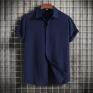 Chaoqi Wholesale High Quality Printing Hawaii Beach Shirt Custom Cotton Youth Man Shirt 2024 Mens Hawaii Shirts