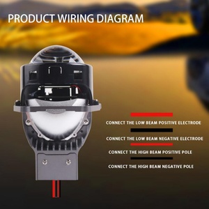 Sanvi Super Bright 5500K 80W/pcs F30 3.0 Bi <b>LED</b> <b>Projector</b> Lens Car Headlights 12V Compatible Custom Retrofit Headlamp Conversion - Product Image 4