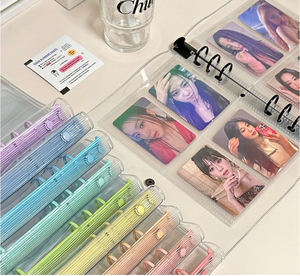 Clear Soft PVC Notebook Cover Protector Round <strong>Ring</strong> Binder Loose Leaf <strong>Folder</strong> - Product Image 3