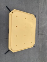 Bac à poisson rotomoulé 660L, 63kg net, conteneur LLDPE de qualité alimentaire avec double drain pour le transport des fruits de mer
