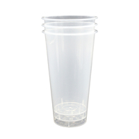 Tasse à boisson transparente en PLA durable en vrac tasse jetable recyclable avec logo personnalisé pour Bar Party Catering