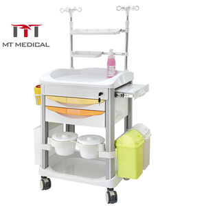 MT MEDICAL Chariot mobile d'ordinateur infirmier Hauteur réglable Chariot médical ABS <span class=keywords><strong>Poste</strong></span> <span class=keywords><strong>de</strong></span> <span class=keywords><strong>travail</strong></span> Ordinateur portable Chariot d'ordinateur d'hôpital - Product Image 2