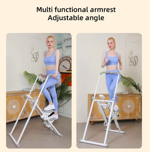 Máquina de Escalada Vertical Multifuncional Plegable para Gimnasio en Casa, con Altura Ajustable de Reposabrazos y Pedales, Simulador de Escaleras - Product Image 5