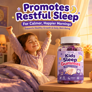 OEM Gentle <b>Night</b> Time Sleep Support Non Habit Forming Improve Sleep Quality Vegan Safe Formula Sugar Free <b>Kids</b> Sleep Gummies - Product Image 3