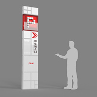 Signalétique de navigation personnalisée pour centres commerciaux, conception et fabrication de panneaux lumineux suspendus pour guides de locataires, fournisseurs de totems d'orientation