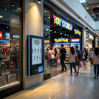 Distributeur automatique de cartes à collectionner avec lecteur de cartes Nayax, écran tactile de 32 pouces, compatible 4G pour les magasins de détail et les centres commerciaux