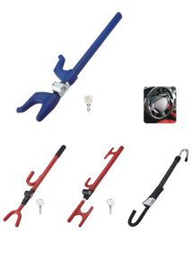 Serrure de <span class=keywords><strong>volant</strong></span> de voiture en acier à 2 clés, meilleure serrure de <span class=keywords><strong>volant</strong></span> de voiture - Product Image 3