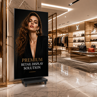 Écran d'affichage LED pliable P1.86 P2.5 Vislat, portable, étanche, haute luminosité, affichage numérique, publicité vidéo