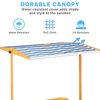 Meilleure vente de fosse à sable en bois pour enfants, aire de jeux extérieure, boîte à sable pour enfants avec couvercle