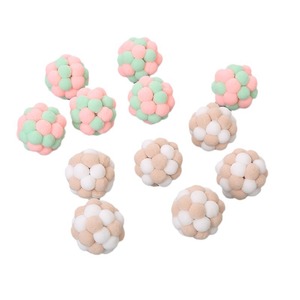 Manufacturer Wholesale Eco-Friendly Solid Pattern <b>Box</b> Packed Bell Inside Round <b>Cat</b> Plush Ball Toys - Product Image 2