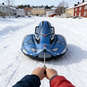Luge,Anneau de ski gonflable en PVC,tube de traîneau à neige épais avec poignée,jouets de neige Luge,Anneau de ski gonflable en PVC,tube de traîneau à neige épais avec poignée,jouets de neige