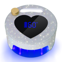 Lampe à ongles UV LED professionnelle sans fil portable Diamond 54w, sécheuse à ongles LED rechargeable avec capteur automatique pour salon et domicile