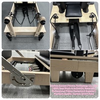 Machine de Pilates Reformer pliable en bois d'érable, équipement de fitness portable pour la maison, prix d'usine