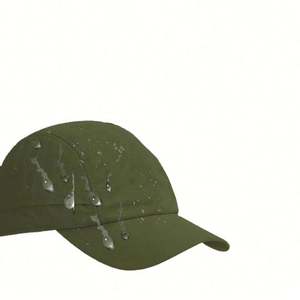 Casquette de camping extérieure personnalisée 5 panneaux en nylon imperméable, confortable et performante, en polyester pongé, casquette de course, casquette personnalisée, usine BSCI - Product Image 2