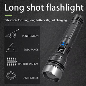 2026 ใหม่ ไฟฉายเลเซอร์ทรงพลังที่สุด ไฟฉาย LED อเนกประสงค์ ไฟฉายทำงานทรงพลัง - Product Image 3