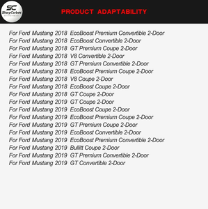 Aérations de pare-chocs avant en fibre de carbone pour <span class=keywords><strong>Ford</strong></span> <span class=keywords><strong>Mustang</strong></span> <span class=keywords><strong>GT</strong></span> <span class=keywords><strong>V8</strong></span> <span class=keywords><strong>2018</strong></span> 2019 - Product Image 6