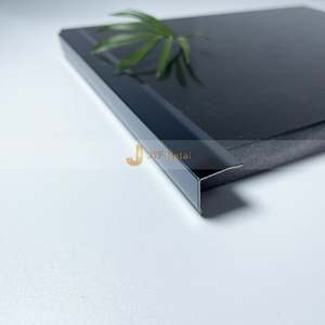 L Shape Metal Brush 304 Stainless Steel <b>Tile</b> Trim Matt Black Durable Waterproof Easy Installation Apartment Wall Trim - Product Image 4