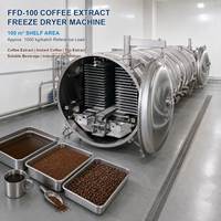 Industriële voedselvriesdroogmachine voor koffie-extract FFD-100, circa 100m² 1000 kg partij