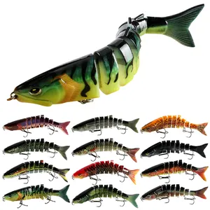 Multi Jointed Harde Aas Levensechte Joint Aas Wobblers 8 Segmenten Swimbait Vissen Lokken