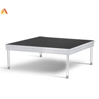 Assemblez et installez facilement la plate-forme de scène portable à 4 pieds en aluminium jambes réglables en hauteur