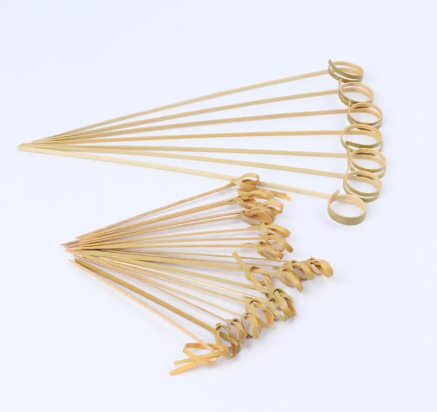 Disposable and Handle Bamboo finger Sticks & Skewer & Party Food Picks