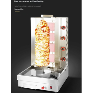 Parrilla de Gas Estilo Medio Oriente, de Cuatro Quemadores, Turca, Brasileña, con <span class=keywords><strong>Asador</strong></span> <span class=keywords><strong>Giratorio</strong></span> Automático - Product Image 5
