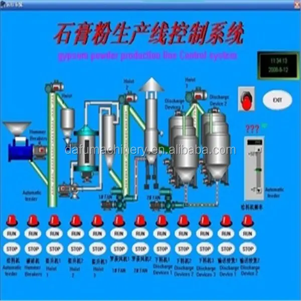 2023 China advanced technology Reliable quality Large-Productivity Fireproof Gypsum Powder Production Line
