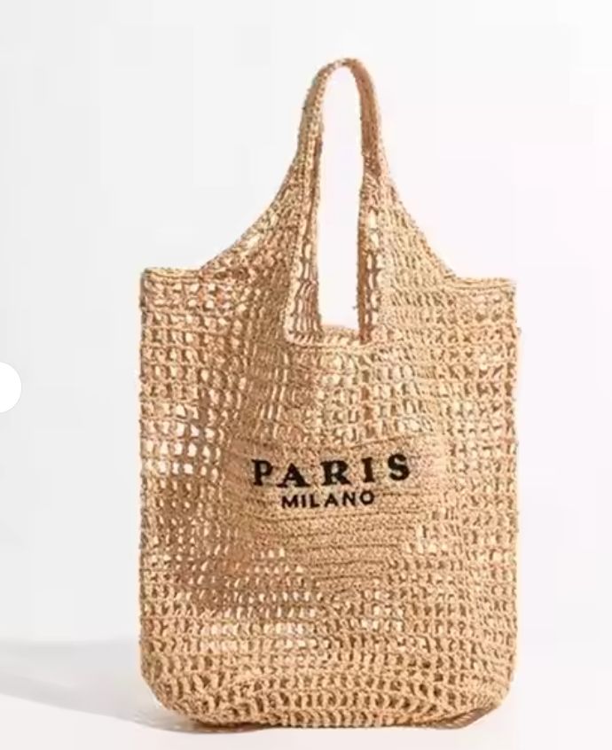 2025 Women's Designer Luxury Eco-friendly Handmade Straw Mesh