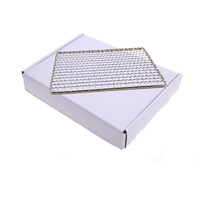Grille de barbecue jetable en fil métallique antiadhésive pour grillades en extérieur