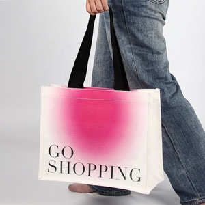 Sac fourre-tout pliable en toile écologique, couleurs dégradées, impression de logo personnalisé, pour vêtements, chaussettes et emballage de vêtements – Vente en gros - Product Image 3