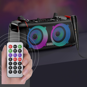 Enceinte portable KAKUSIGA 2x4 10W avec lumières LED, Bluetooth, FM, USB KSC-689 - Product Image 6