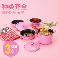 Jeu de cuisine préscolaire pour enfants Jeu de jouets de cuisine Batterie de cuisine de qualité alimentaire pour enfants
