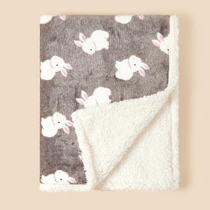 Manta de Bebé Plegable de Doble Capa, Gruesa, de Franela, con Estampado de Animales, para Otoño e Invierno - Product Image 3