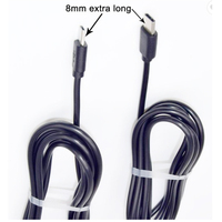 Kabel pengisi daya Data Usb mikro kecepatan tinggi, kabel sinkronisasi Usb kaki 1meter