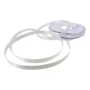 Ruban de satin double face économique de 1 cm de large, 50 mètres de long, finition dorée, motifs imprimés personnalisés unis et à nœuds pour l'artisanat - Product Image 4