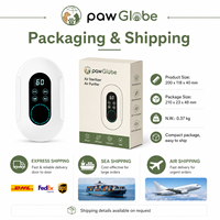 Purificateur d'air intelligent pour animaux domestiques avec éliminateur d'odeurs, mode ozone à ions négatifs décomposés, fonctionnement silencieux, contrôle par application