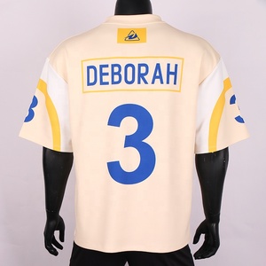 Ropa de calle personalizada ropa deportiva hombres Boxy Jersey camisa personalizada poliéster bordado sublimación fútbol <span class=keywords><strong>americano</strong></span> Jerseys <span class=keywords><strong>camiseta</strong></span> - Product Image 2