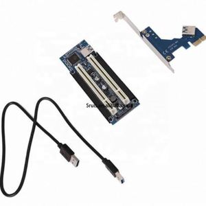 Adaptateur PCIe x1 x4 x8 <span class=keywords><strong>x16</strong></span> vers double emplacement <span class=keywords><strong>PCI</strong></span> <span class=keywords><strong>pci</strong></span> <span class=keywords><strong>express</strong></span> vers 2 cartes <span class=keywords><strong>pci</strong></span> avec câble d'extension USB 3.0 pour <span class=keywords><strong>carte</strong></span> <span class=keywords><strong>son</strong></span> parallèle série - Product Image 4